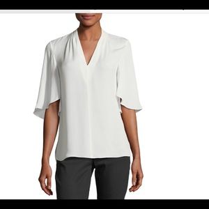 Elie Tahari Anella nude blouse
